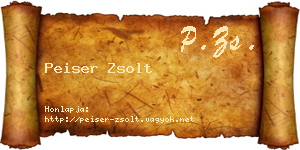 Peiser Zsolt névjegykártya